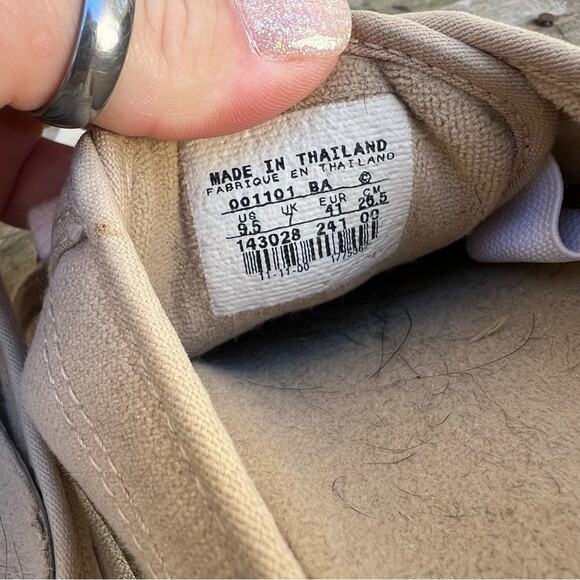 Vintage Y2K Nike Hermosa Tan Beige Canvas Platform Slides Mules Size 9.5 - Picture 7 of 8